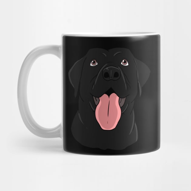 Black Labrador Retriever Gift Design Cute Lab Mom Dad Print by Linco